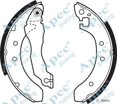 APEC BRAKING shu328 -  Комплект тормозных колодок